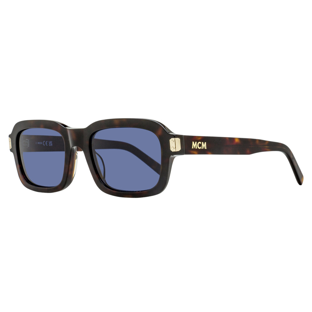 MCM Unisex Rectangular Sunglasses MW0030 52V Dark Havana 53mm